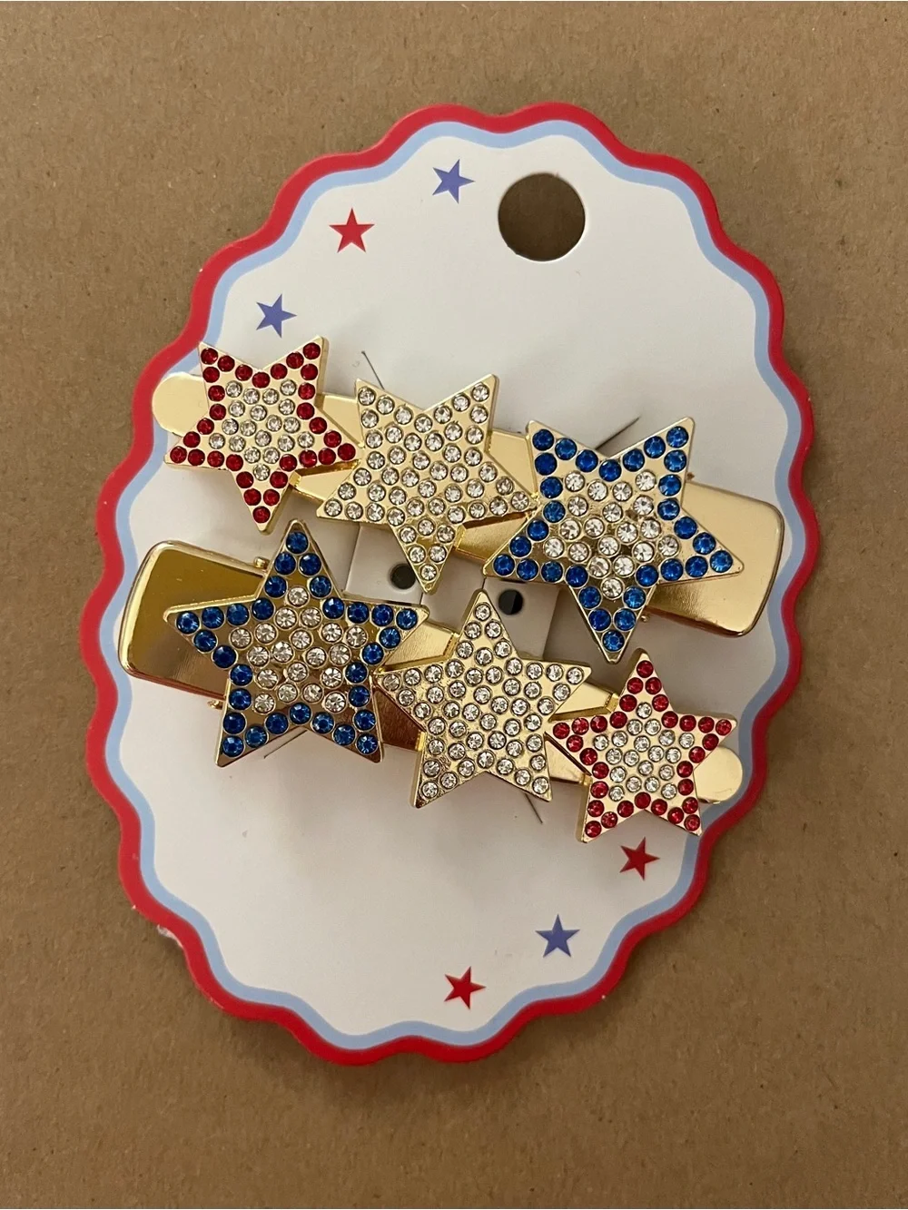 Star Rhinestone Hair Clip Set